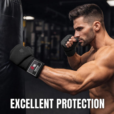 Bella Sports Gel Padded Inner Glove Wraps - Quick Wrap Protection for Boxing & MMA