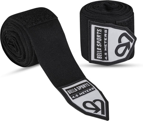 Bella Sports Professional Hand Wraps - Elastic Wrist Support for MMA & Boxing