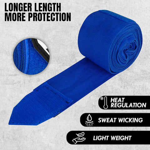 Bella Sports Professional Hand Wraps - Elastic Wrist Support for MMA & Boxing