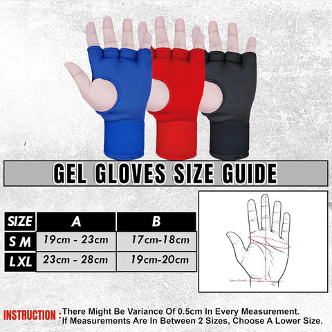 Bella Sports Gel Padded Inner Glove Wraps - Quick Wrap Protection for Boxing & MMA