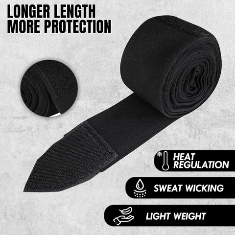 Bella Sports Professional Hand Wraps - Elastic Wrist Support for MMA & Boxing