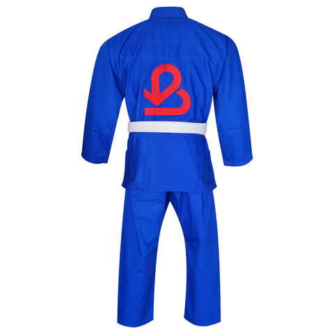 Bella Sports Adult Blue Premium BJJ Gi - Lightweight Brazilian Jiu Jitsu Kimono with Ripstop Pants & Reinforced Stitching for Professional MMA Training
