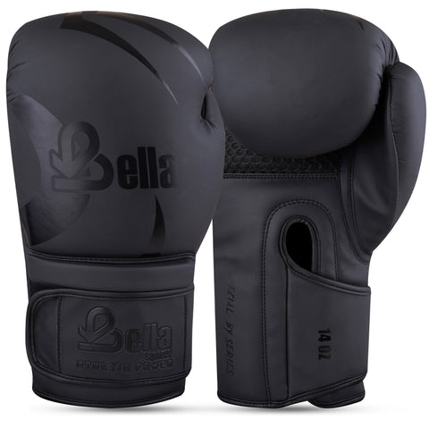 BELLA Sports Boxing Gloves for Men Women Synthetic Leather Punching Bag Gloves Training Gloves for Kickboxing MMA Muay Thai Sparring Heavy Bag Workout Fighting Gloves