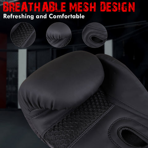 BELLA Sports Boxing Gloves for Men Women Synthetic Leather Punching Bag Gloves Training Gloves for Kickboxing MMA Muay Thai Sparring Heavy Bag Workout Fighting Gloves