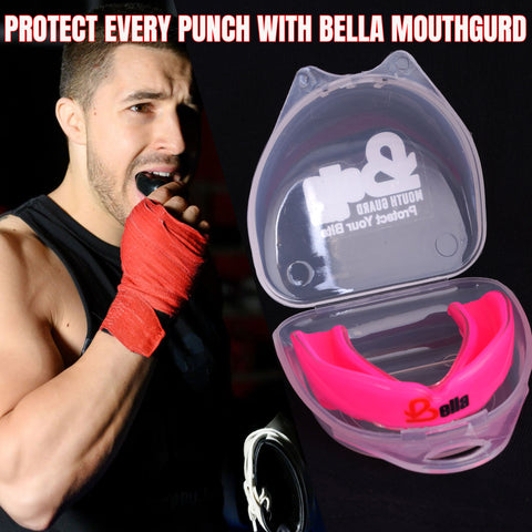 Bella Sports Mouth Guard for Boxing, MMA, Football & Martial Arts  Shock Absorbing Sports Mouthguard for Teeth Protection – Comfortable Breathable Athletic Gum Shield for Adults & Youth