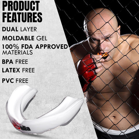 Bella Sports Mouth Guard for Boxing, MMA, Football & Martial Arts  Shock Absorbing Sports Mouthguard for Teeth Protection – Comfortable Breathable Athletic Gum Shield for Adults & Youth