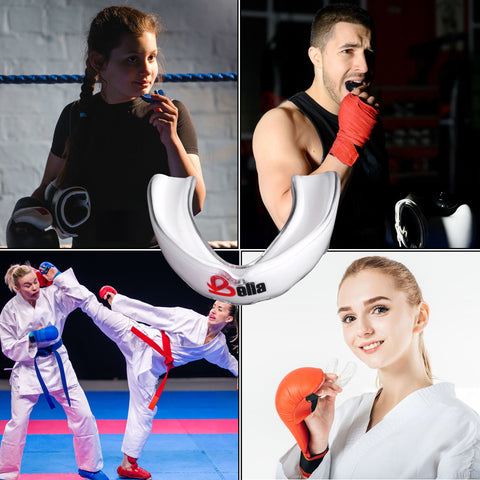 Bella Sports Mouth Guard for Boxing, MMA, Football & Martial Arts  Shock Absorbing Sports Mouthguard for Teeth Protection – Comfortable Breathable Athletic Gum Shield for Adults & Youth