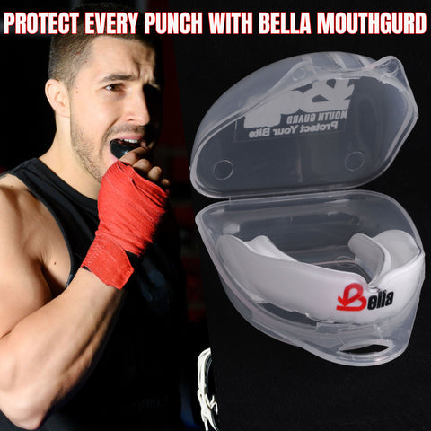 Bella Sports Mouth Guard for Boxing, MMA, Football & Martial Arts  Shock Absorbing Sports Mouthguard for Teeth Protection – Comfortable Breathable Athletic Gum Shield for Adults & Youth