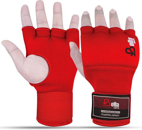 Bella Sports Gel Padded Inner Glove Wraps - Quick Wrap Protection for Boxing & MMA