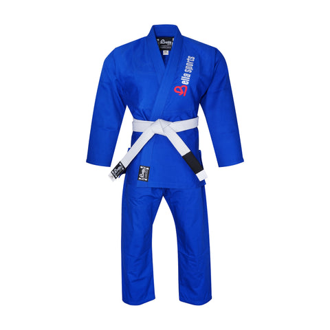 Bella Sports Kids BJJ Gi - Blue Lightweight Brazilian Jiu Jitsu Kimono for Youth & Children with Ripstop Pants