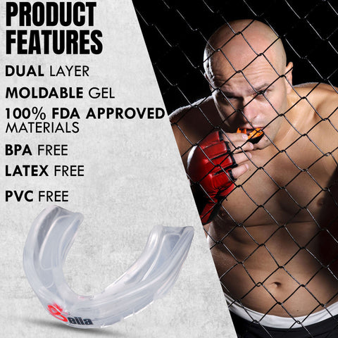 Bella Sports Mouth Guard for Boxing, MMA, Football & Martial Arts  Shock Absorbing Sports Mouthguard for Teeth Protection – Comfortable Breathable Athletic Gum Shield for Adults & Youth