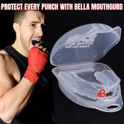 Bella Sports Mouth Guard for Boxing, MMA, Football & Martial Arts  Shock Absorbing Sports Mouthguard for Teeth Protection – Comfortable Breathable Athletic Gum Shield for Adults & Youth