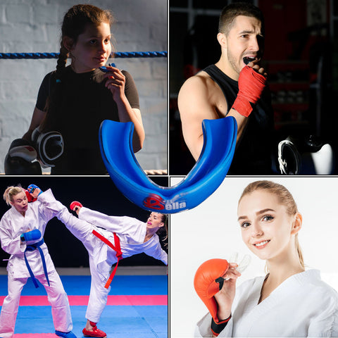 Bella Sports Mouth Guard for Boxing, MMA, Football & Martial Arts  Shock Absorbing Sports Mouthguard for Teeth Protection – Comfortable Breathable Athletic Gum Shield for Adults & Youth