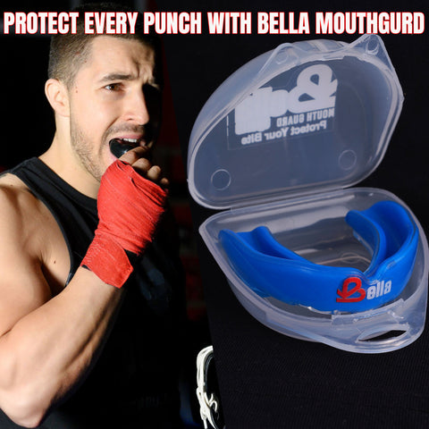 Bella Sports Mouth Guard for Boxing, MMA, Football & Martial Arts  Shock Absorbing Sports Mouthguard for Teeth Protection – Comfortable Breathable Athletic Gum Shield for Adults & Youth