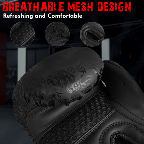 BELLA Sports Boxing Gloves Pro Training Sparring, Synthetic Leather, Muay Thai MMA Kickboxing, Men Women Adult, Heavy Punching Bag Workout Fighting Gloves, Ventilated Palm, Multi Layered Gloves