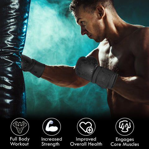 BELLA Sports Boxing Gloves Pro Training Sparring, Synthetic Leather, Muay Thai MMA Kickboxing, Men Women Adult, Heavy Punching Bag Workout Fighting Gloves, Ventilated Palm, Multi Layered Gloves