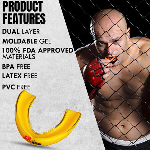 Bella Sports Mouth Guard for Boxing, MMA, Football & Martial Arts  Shock Absorbing Sports Mouthguard for Teeth Protection – Comfortable Breathable Athletic Gum Shield for Adults & Youth