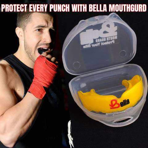 Bella Sports Mouth Guard for Boxing, MMA, Football & Martial Arts  Shock Absorbing Sports Mouthguard for Teeth Protection – Comfortable Breathable Athletic Gum Shield for Adults & Youth